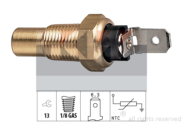 Sensor, motortemperatur - Toyota - Subaru - Mitsubishi - Kia - Suzuki - Mazda - Hyundai - Daihatsu