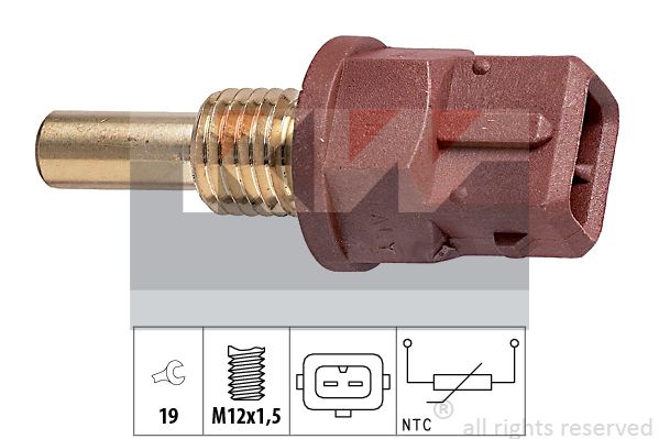 Kylvätsketemperatursensor KW - Mini - Land-rover - Jaguar - Rover - Mg - OE GTR206,MEK100060,MEK100061,LHE1600AA,MEK100060L