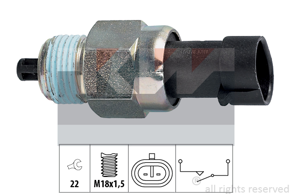 Brytere, reverserende lys - Fiat - Opel - Ford - Alfa romeo - Lancia