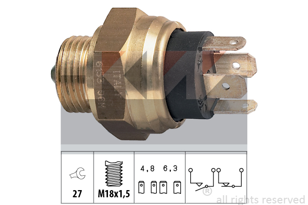 Backljuskontakt KW - Peugeot - 205, 405, 309. Citroen - Bx. Alfa romeo - 75 - OE 225729,0501310319,60729137,7701027243,AEU4295