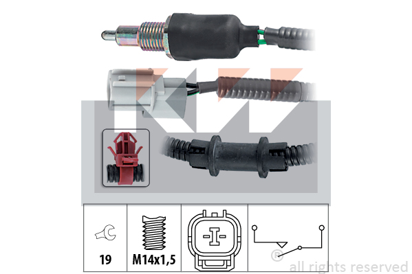 Backljuskontakt KW - Honda - Civic, Crx, Integra - OE 35600P21003