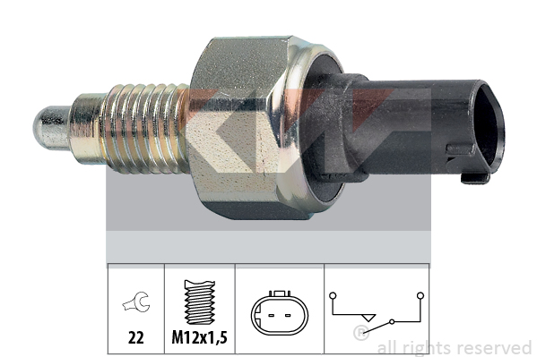 Backljuskontakt KW - Mercedes - W169, W245, W168, Vaneo - OE 1685450114,A1685450114,1685450014,A1685450014