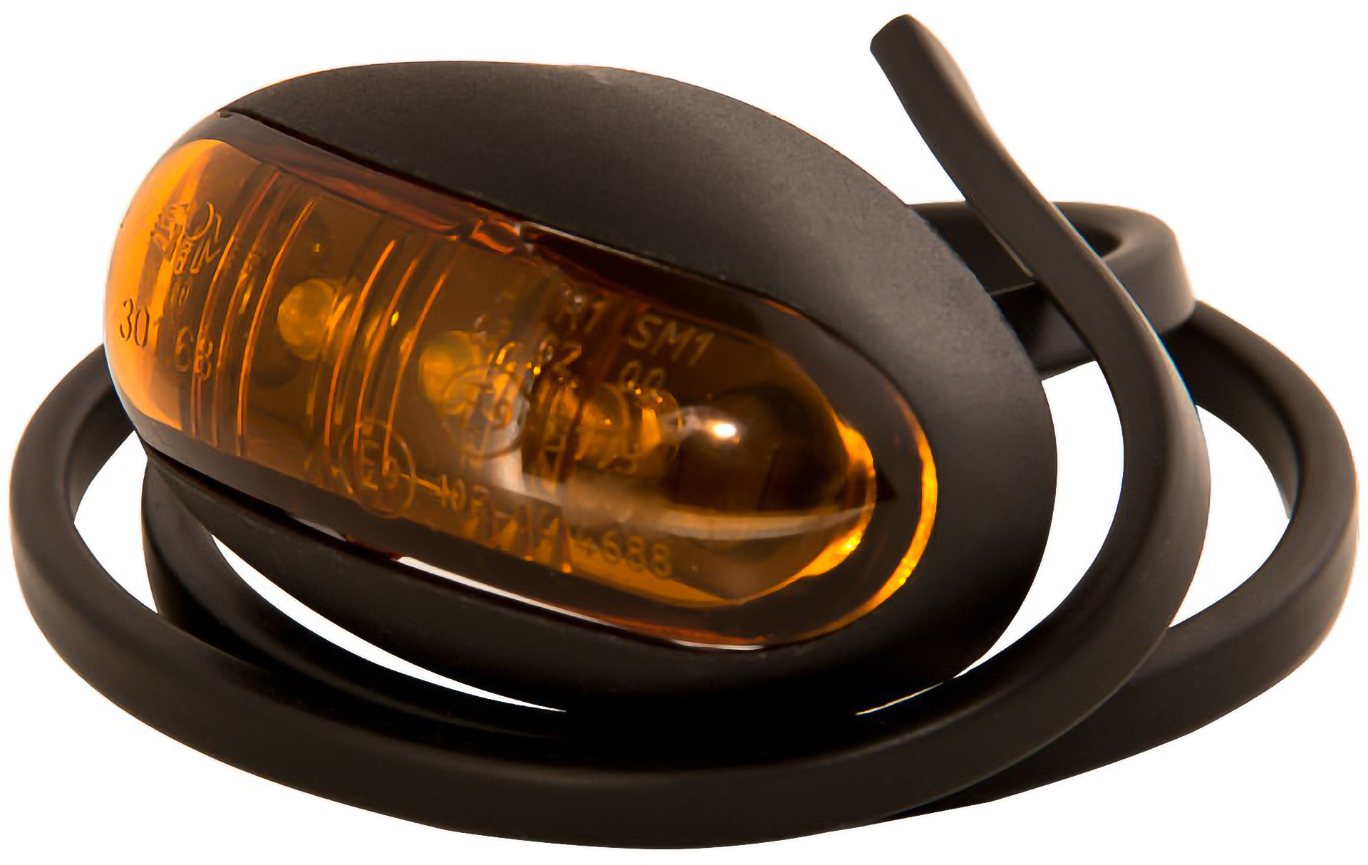 Sidomark LED Orange 12-24V,3st LED 60x36mm