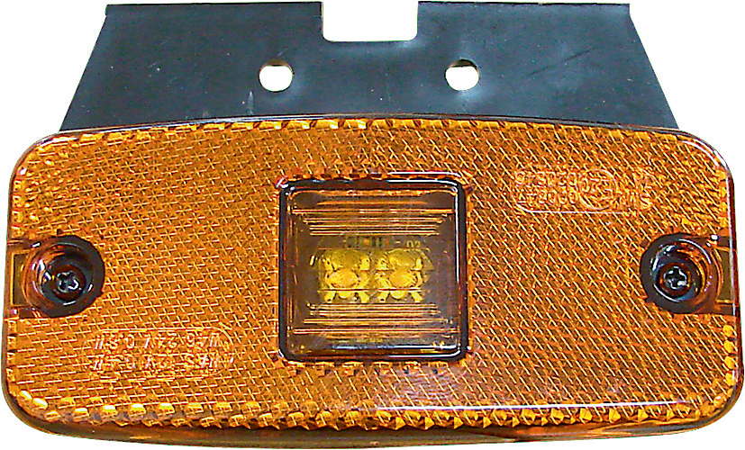 Sidemerke. LED 111x50mm oransje 12-24V