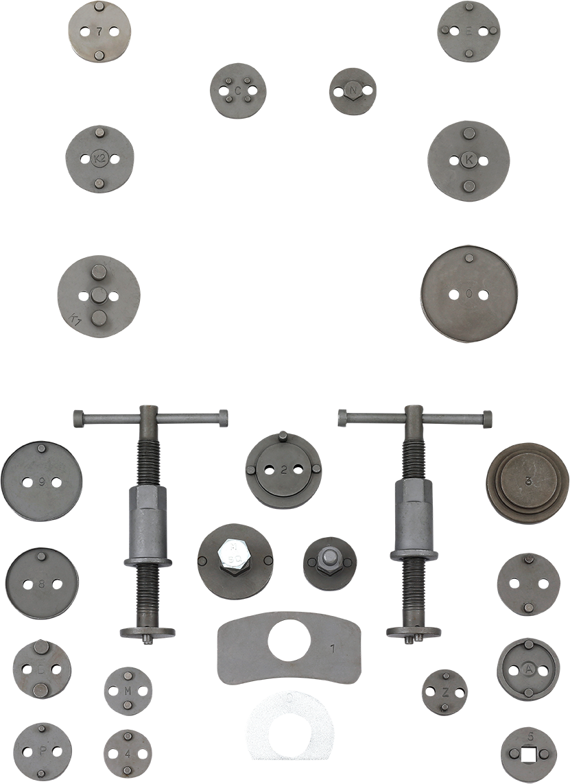 Bremsestempelverktøy. Set 27 Deler