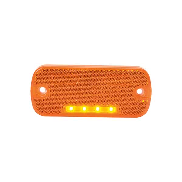 Sidomarkering LED Orange, med reflex
