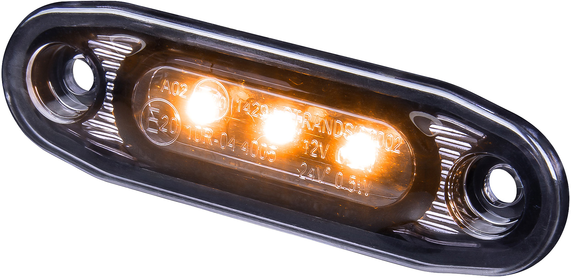 Dark Knight Ultra Slim Sidomarkering Orange LED