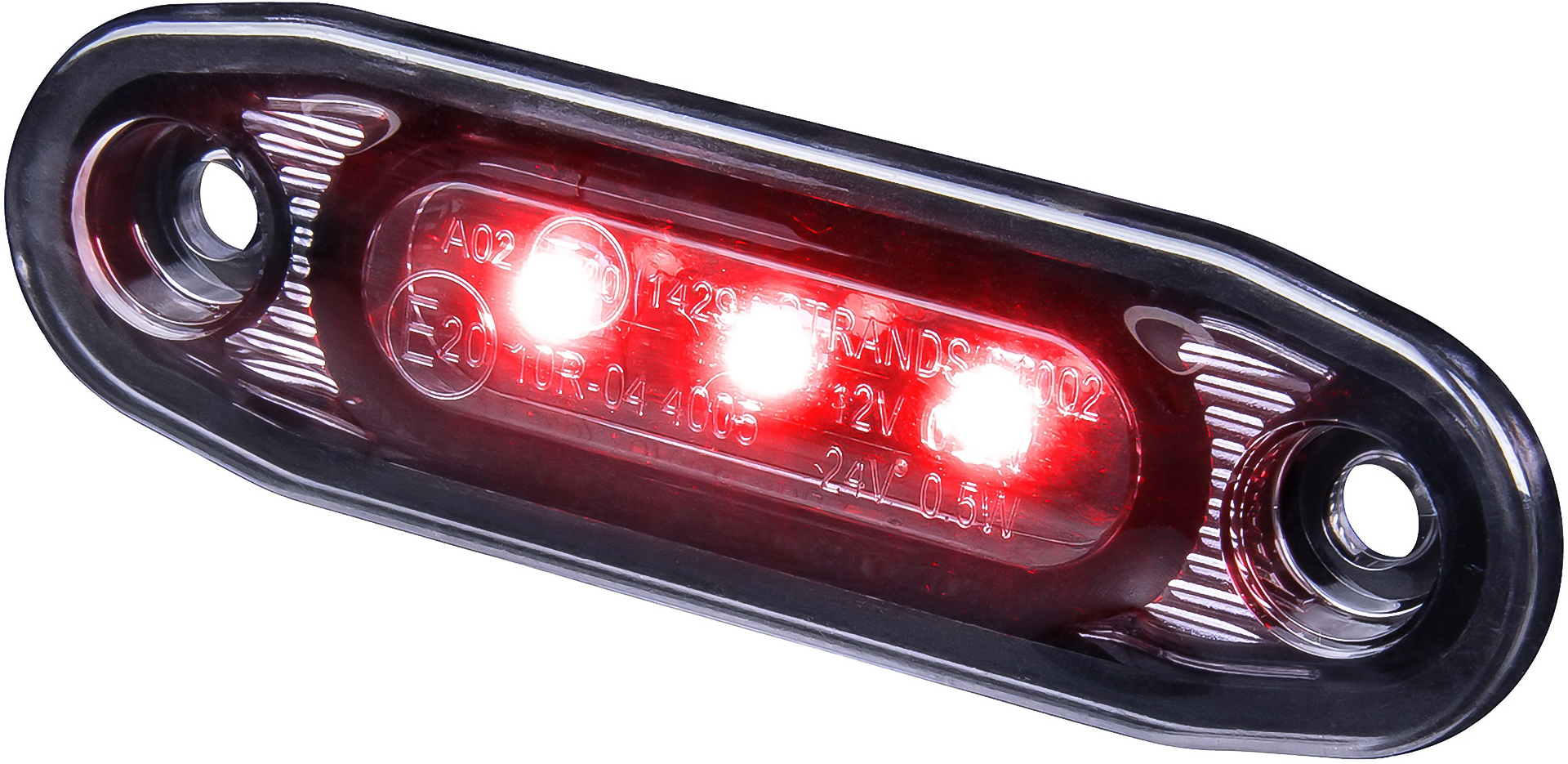 Dark Knight Ultra Slim Positiongljus Röd LED