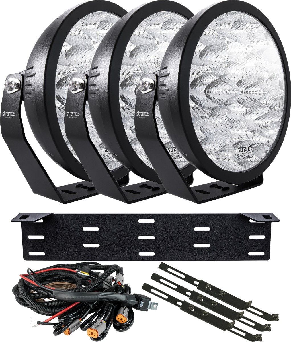 Strands Yukon 2.0 - Extraljuspaket 3x LED 9"