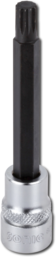 Bitshylsa 3/8" SPLINE lång, M5 Sonic