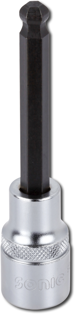 Hylsa 1/2" Insex Med Kulände 140mm Lång 6mm Sonic