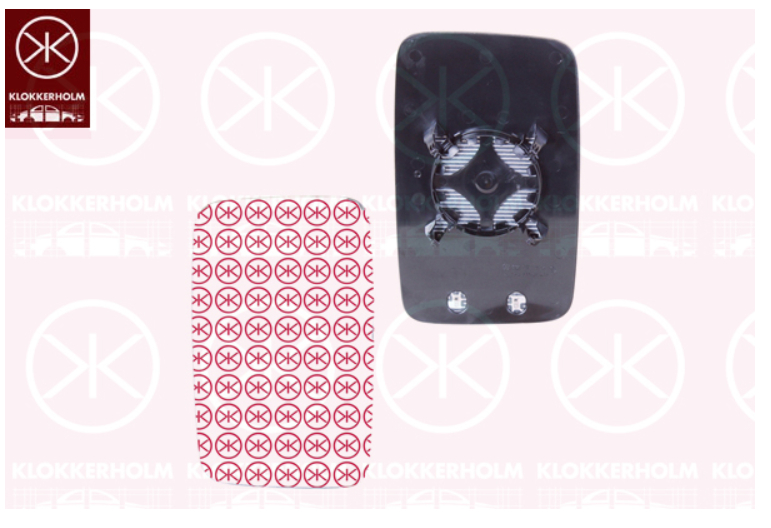 Spegelglas Klokkerholm - VW - T6 transporter, T5 transporter, T5 transporter 4-motion - OE 7J0857521A,7J0857521G