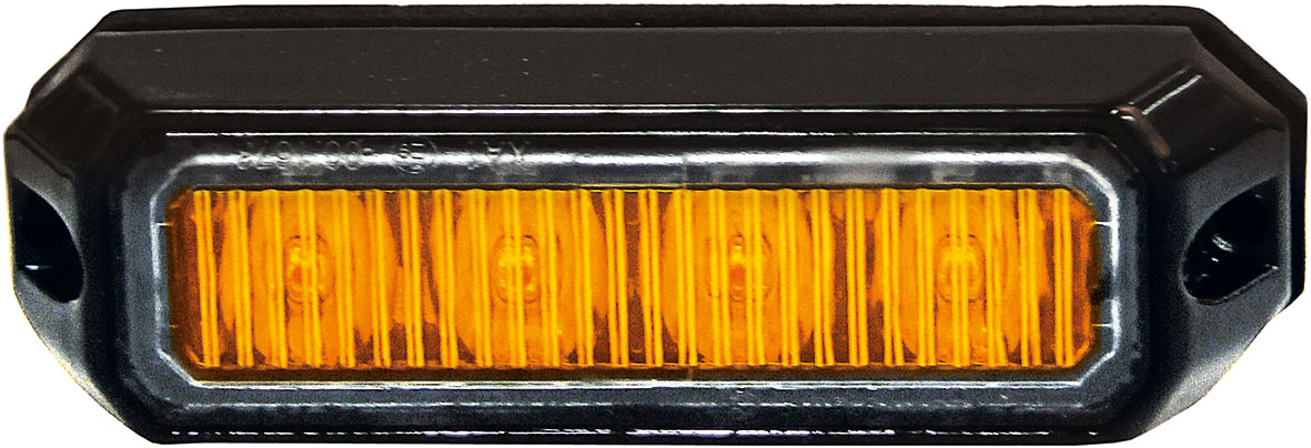 Blixtljus mini orange10-32V 4LEDx3W