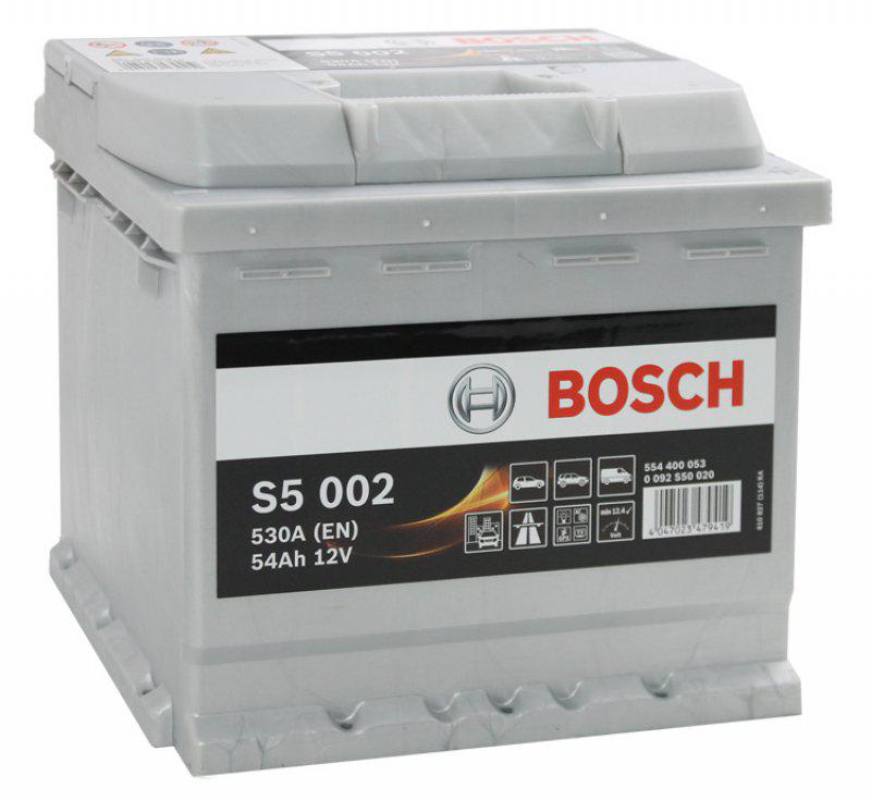 Bosch Batteri SLI 54 Ah - Bilbatteri / Startbatteri - VW - Toyota - Renault - Skoda - Peugeot - Ford - Opel - Nissan