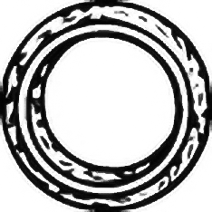 Pakning, eksosrør - Opel - Astra, Vectra, Calibra. Ford - Fiesta, Escort, Express, Courier. Renault - Megane. Honda - Civic