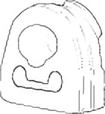 Gummistriper, eksosanlegg - Mercedes - Sprinter, W124, W639, W140. VW - Crafter, Lt-serie