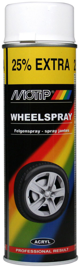 Motip Wheelspray - Fälgfärg Vit 500 ml