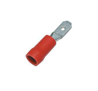Flat pin rød 0,5-1,5 mm² 2,8x0,8 mm
