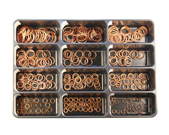 Sorteringsinnsats med kobberringer