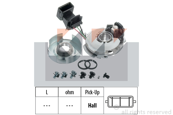 Hallgivare KW - VW - Passat, Caddy, Golf ii, Golf i, Jetta ii, Santana. Audi - 100, 80 - OE 035998065A