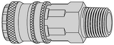Tryckluftskoppling 3/8 R UTV NBR. Serie 310 eSafe, DN 5.3 Cejn