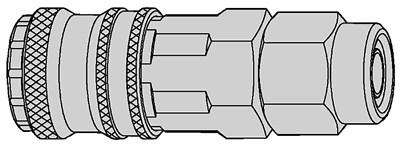 Tryckluftskoppling STREAM-LINE 6.5x10mm NBR. Serie 320 eSafe, DN 7.6 C