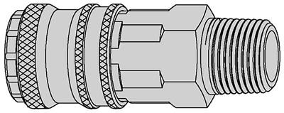 Tryckluftskoppling 1/4" R UTV NBR. Serie 320 eSafe, DN 7.6 Cejn