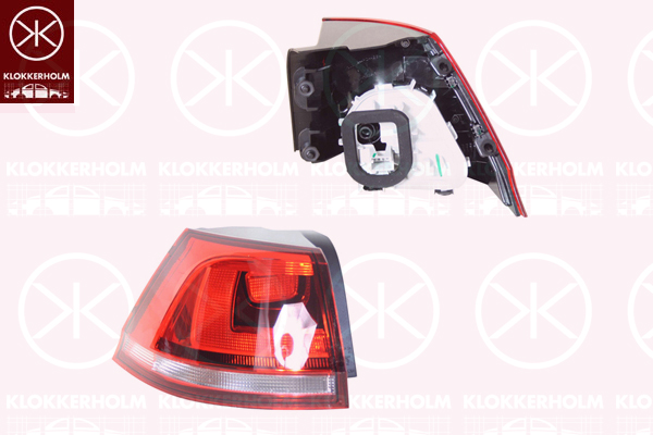 Baklykta Klokkerholm - VW - Golf - OE 5G9945096D,5G9945096A