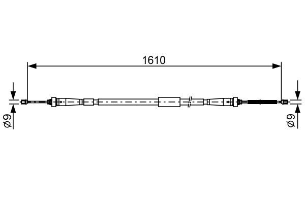 BOSCH Handbromsvajer 1 987 482 636 - Renault - Clio