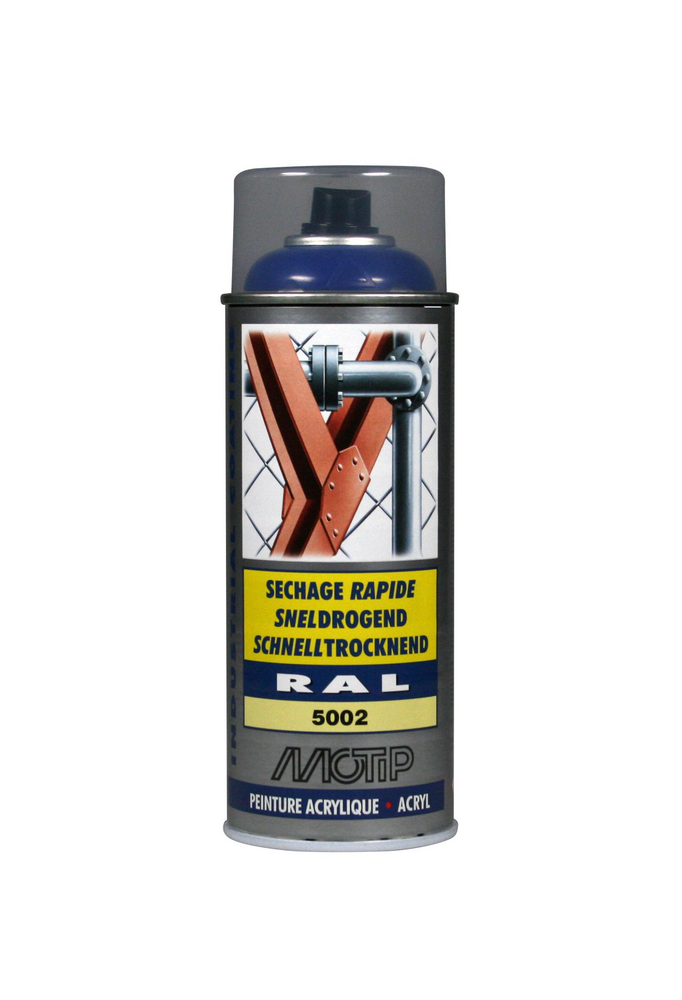 Sprayfärg RAL 5002 Högglans Ultramarinblå 400ml Motip