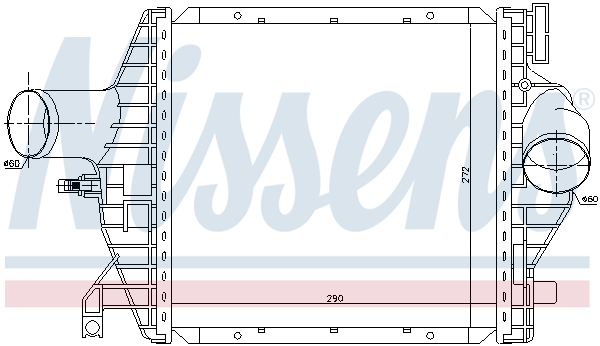 Laddluftkylare Nissens - Mercedes - W638 - OE 6385012901,A6385012901,4881189
