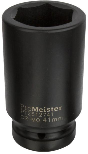 Krafthylsa 1" 6-kant 34 mm Lång