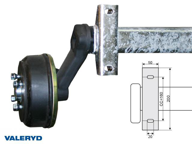 Axel Knott 1050kg 200x50/1700/2150/4x100 Valeryd