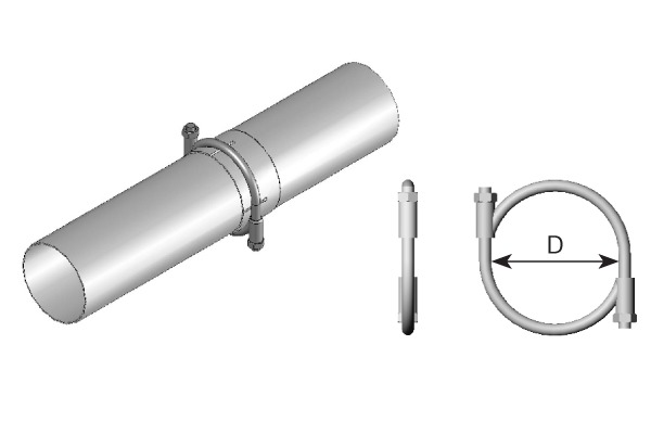 Cirkelklamma 107 mm Dinex