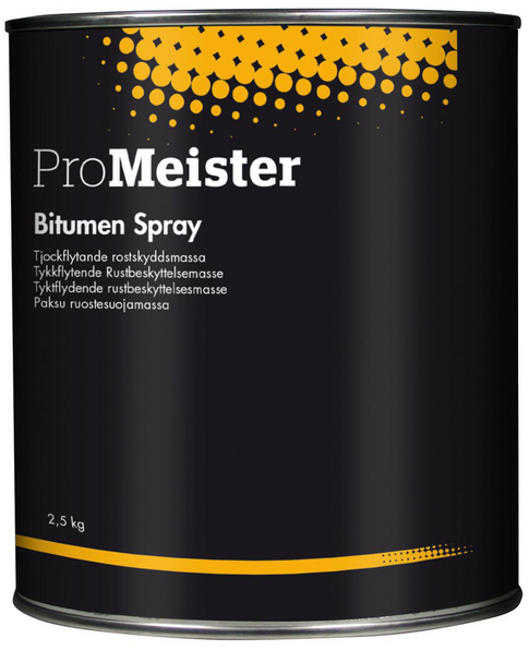 ProMeister Bitumen Spray - Tjockflytande rostskyddsmedel 2.5 kg