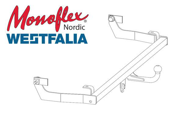 Dragkrok Westfalia - VW - Caddy. Seat - Inca