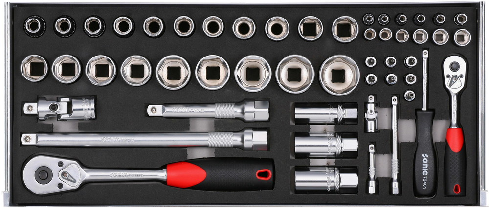 Hylsnyckelssats Topbox SFS 4730414 51-Delar Sonic