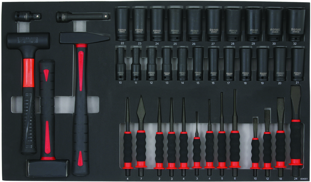 Kombinationssats Huggmejslar & Hammare SFS 40-Delar Sonic