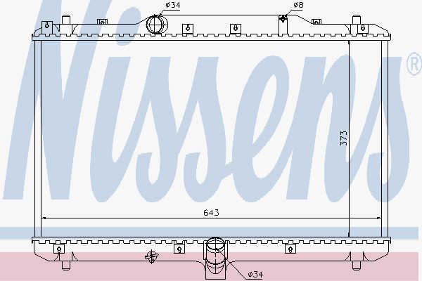 Kylare Nissens - Suzuki - Sx4. Fiat - Sedici