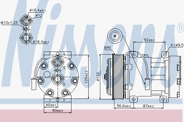 Kompressor Nissens - OE 5010563567