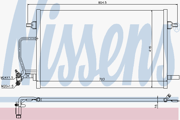 Kondensor Nissens - Audi - A8 - OE CO4174,4D0260401B