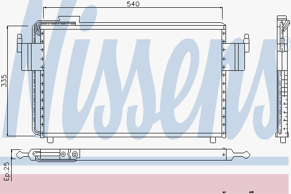Kondensor Nissens - Citroen - Zx - OE 96147839,96123386,CO1051