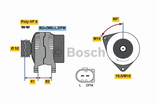 Generator Bosch - Porsche - Carrera, 911 997