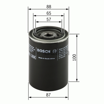 Oljefilter Bosch - Mazda - E-serie
