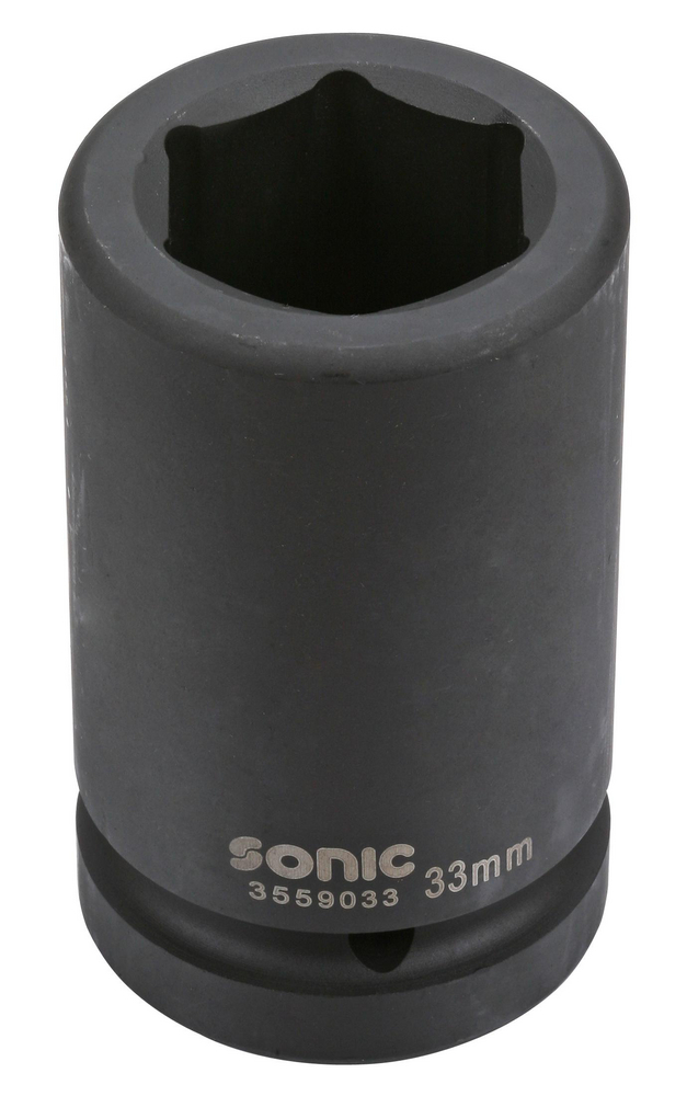 Krafthylsa 1" 6-kant 32 mm Lång