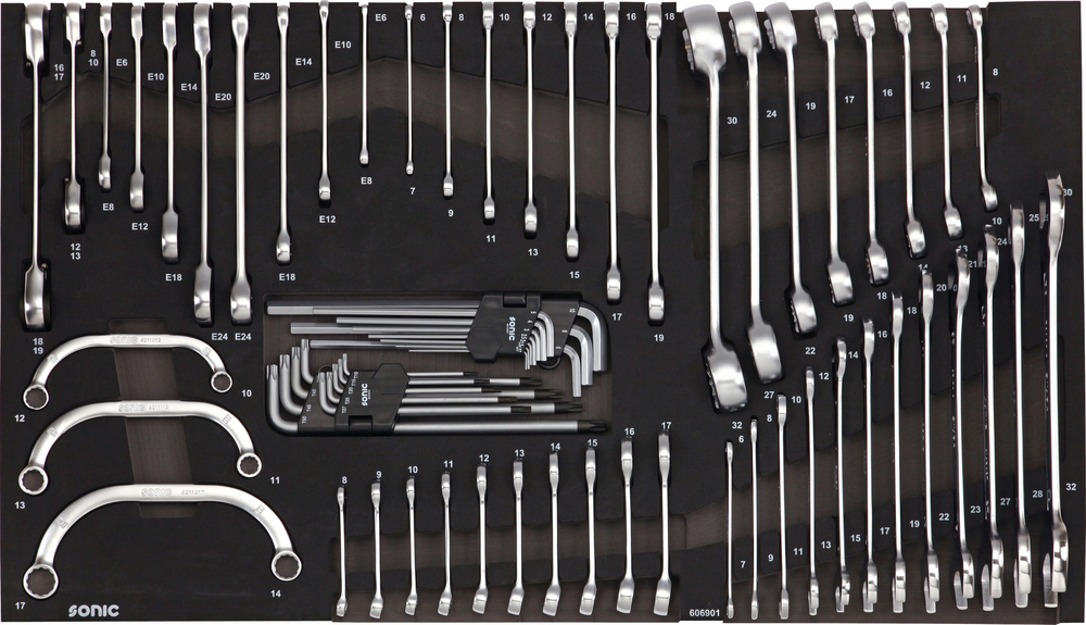 Kombinationssats Blocknyckelsats & Insexnycklar 69-Delar Jumbo SFS Son