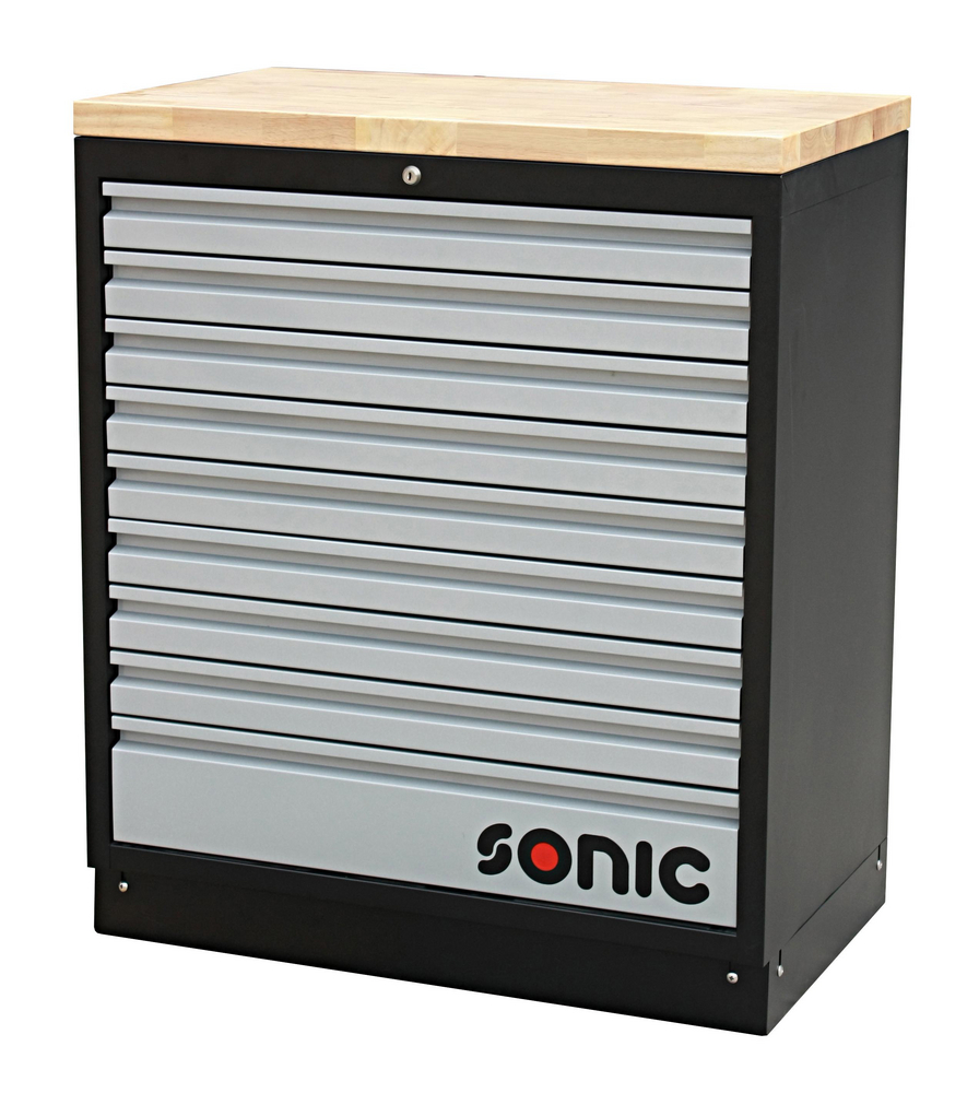 Skåp MSS 845mm med bänkskiva i trä Sonic