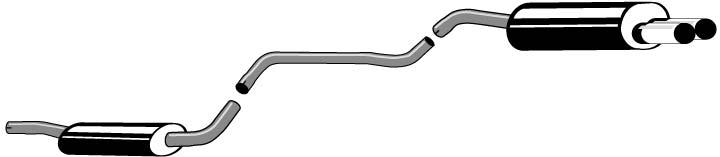 Avgassystem Sport Simons - Volvo - V40, S40