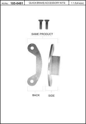 Stoppklack handbromsbackar - Volvo - V70, Xc70, S60, Xc90, S80, 850, S70, C70, 780