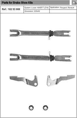 Self-justering kit - Renault - Megane, Scenic, Laguna, Megane scénic, Scénic rx4. BMW - E36